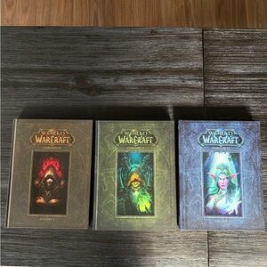 World of Warcraft Chronicle Volumes I-III Hardcover Set - Brown/Green/Blue